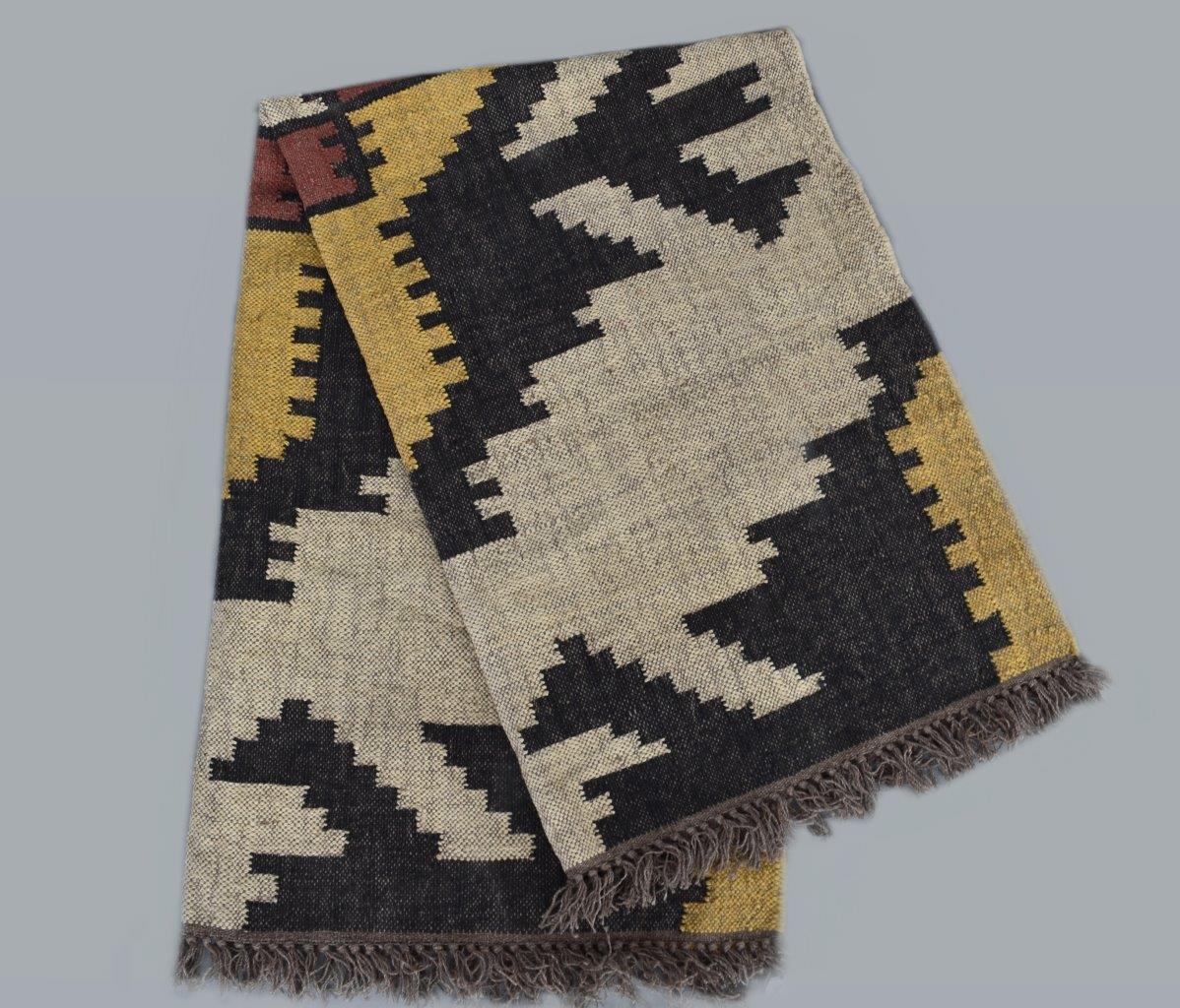 Natural Jute Kilim Dhurrie Rugs Handmade Home Decor Rug