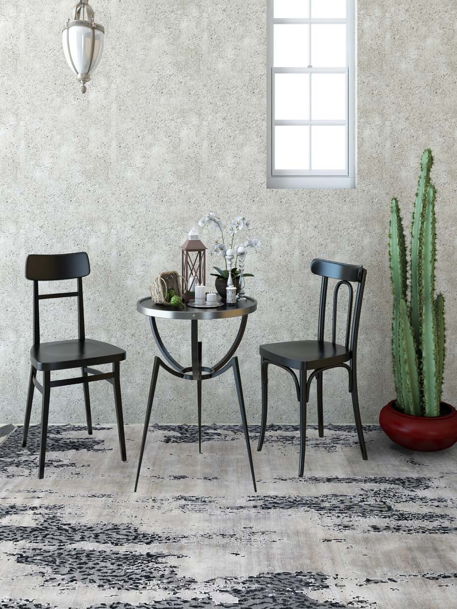 Handmade Modern Designer, Exclusive Knotted Modern Carpet, Grey & white