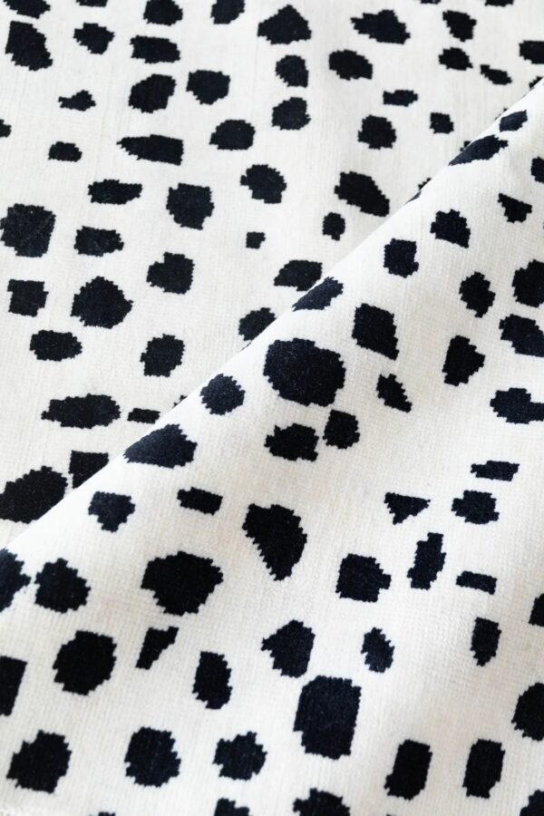 Modern Oushak Rug, Polka-Dot Knotted Carpet,Handwoven Oushak Carpets