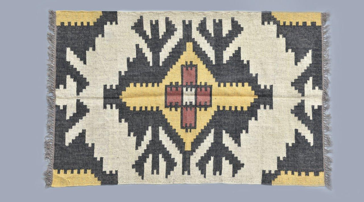 Natural Jute Kilim Dhurrie Rugs Handmade Home Decor Rug
