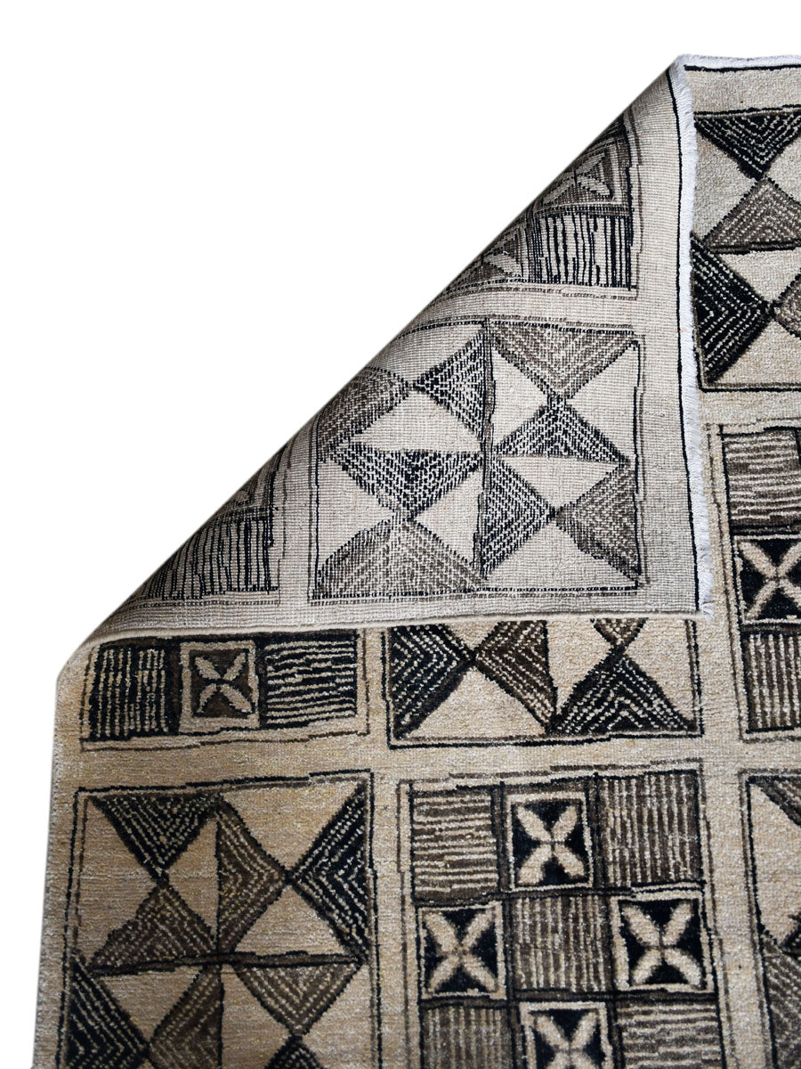 Handmade Silk Viscose Carpets, Exclusive Knotted Modern Carpet