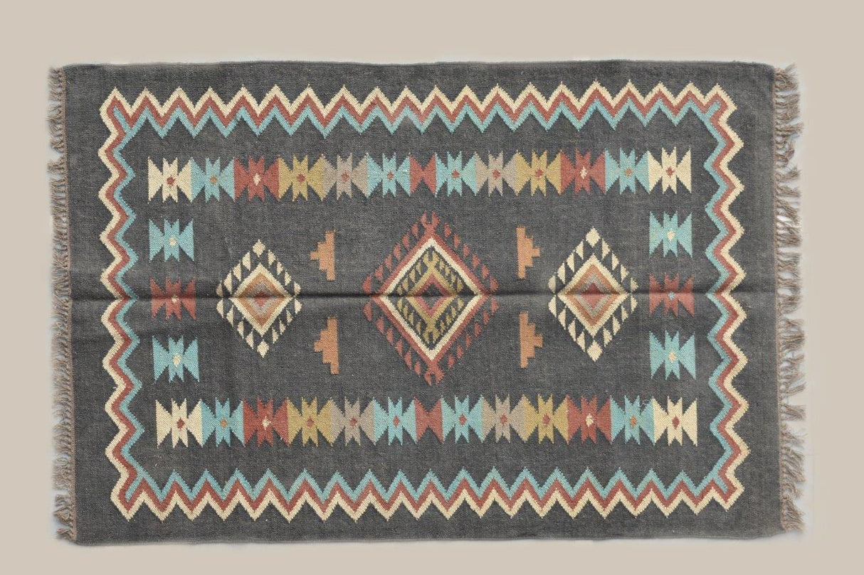 Natural Jute Kilim Dhurrie Rugs Handmade Home Decor Rug