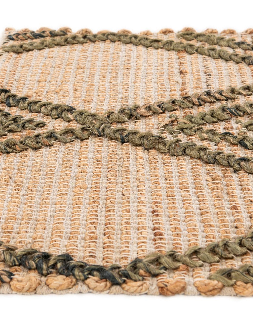 Hand Braided Jute Rug, Natural Fiber Rugs,Sisal Wool Rugs