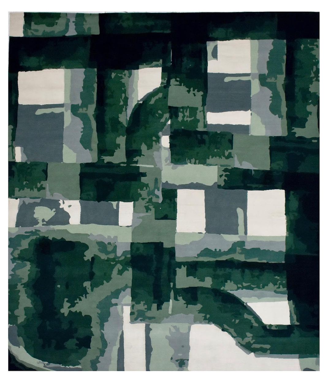 Eco-Friendly Tufted Rugs, Hand Tufted Floor Carpet, Green