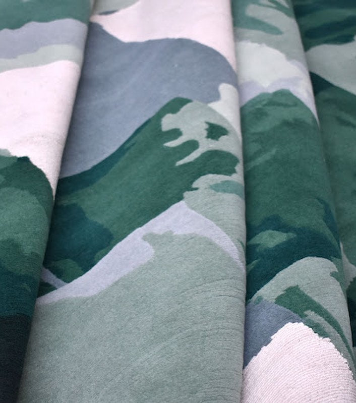 Eco-Friendly Tufted Rugs, Hand Tufted Floor Carpet, Green