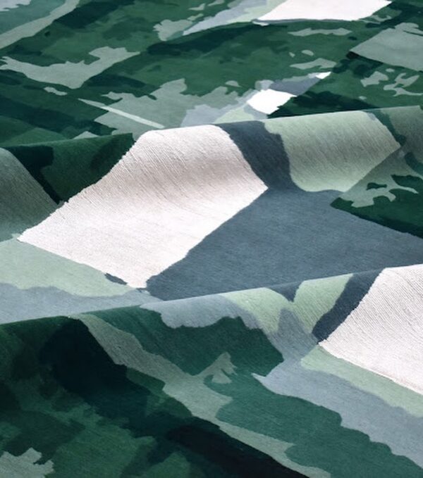 Eco-Friendly Tufted Rugs, Hand Tufted Floor Carpet, Green