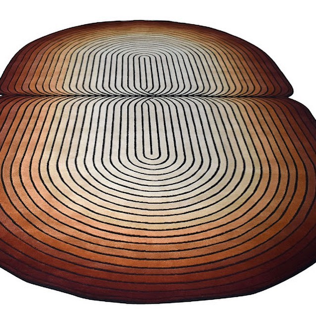 Scalloped Tufted Area Rugs, Handmade Tufted Scallop Carpet