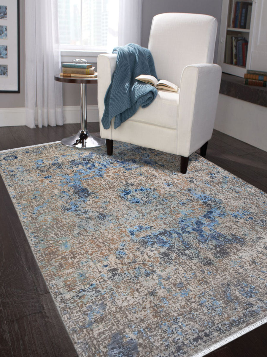 Contemporary Hand Knotted Carpet, Exclusive Knotted Modern Carpet