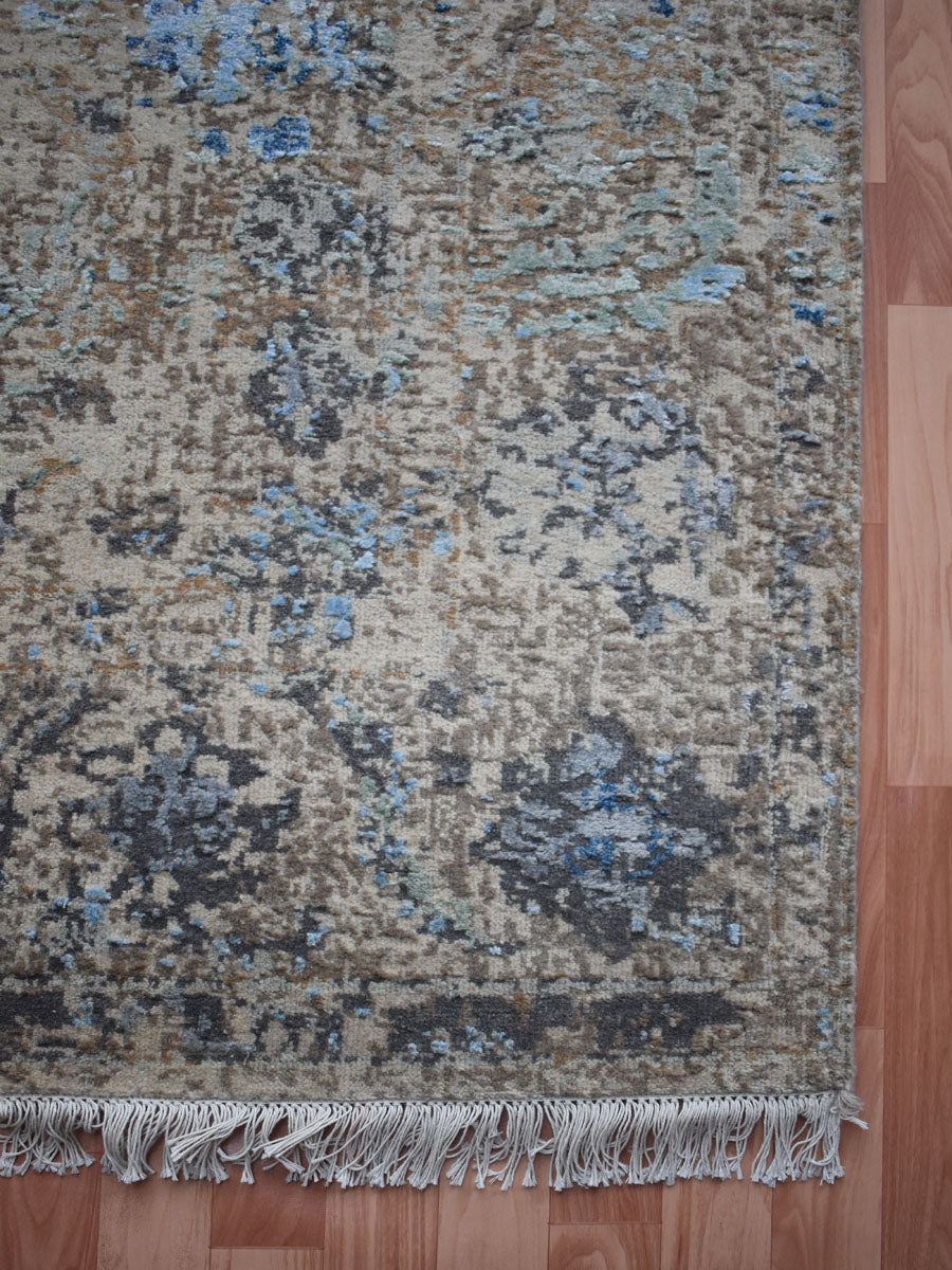 Contemporary Hand Knotted Carpet, Exclusive Knotted Modern Carpet