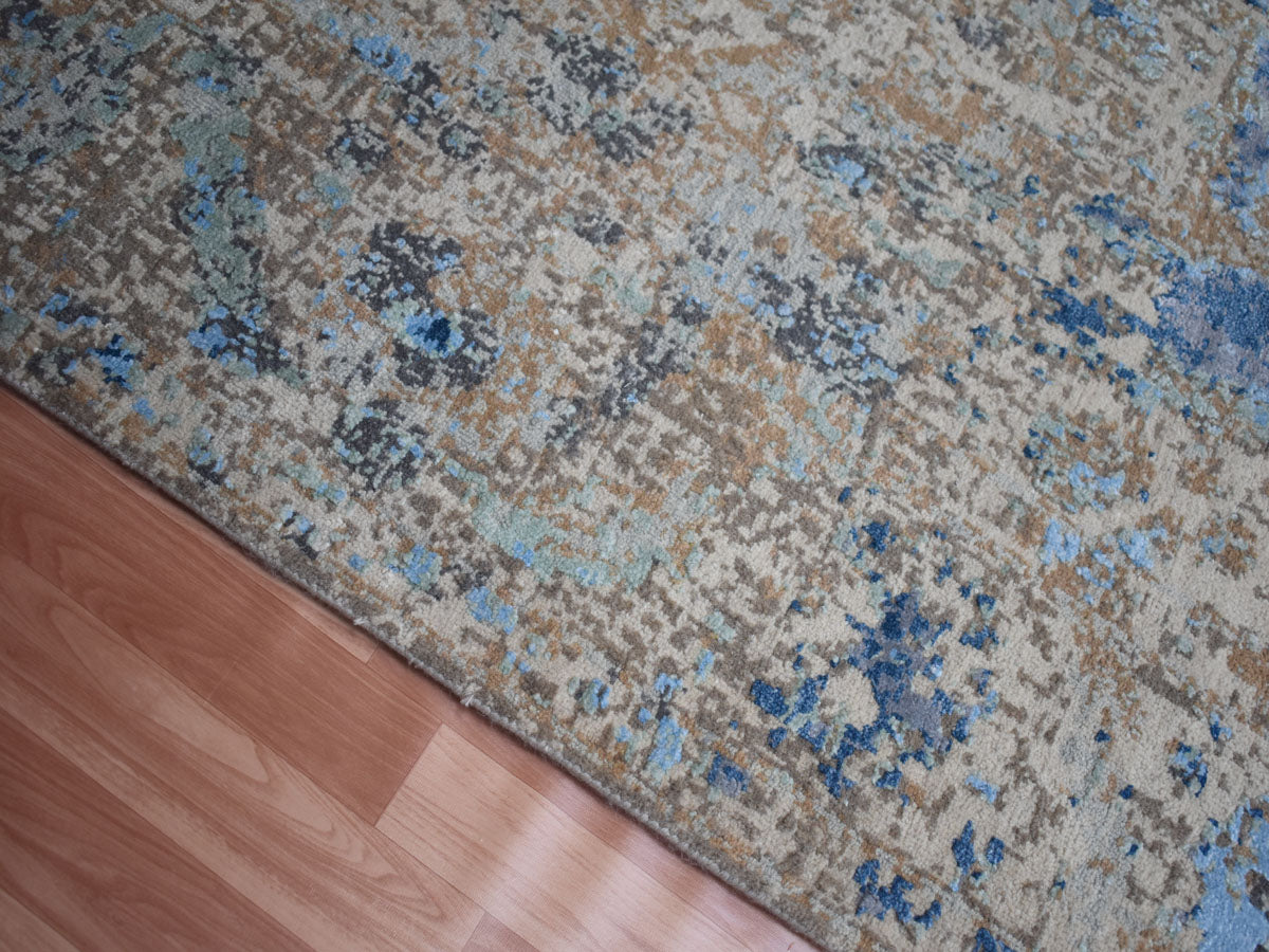 Contemporary Hand Knotted Carpet, Exclusive Knotted Modern Carpet