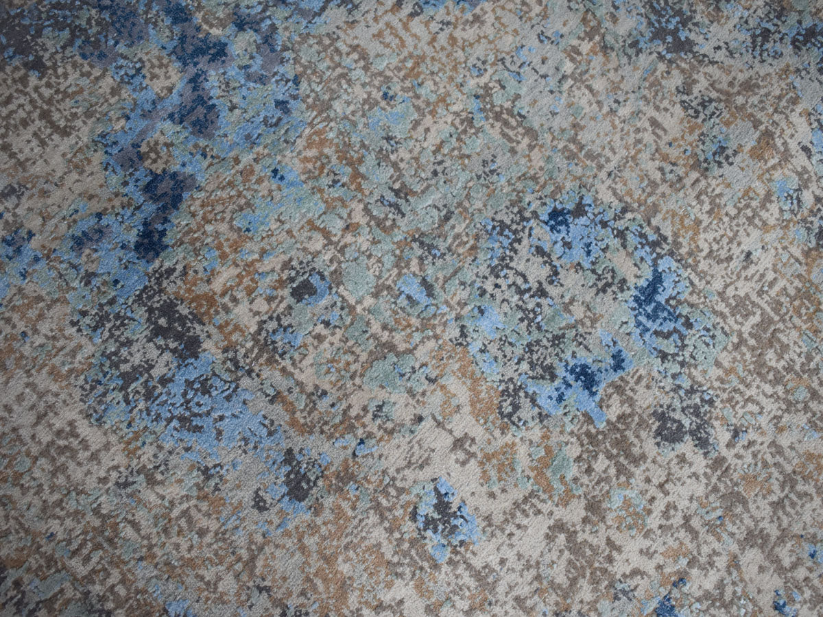 Contemporary Hand Knotted Carpet, Exclusive Knotted Modern Carpet