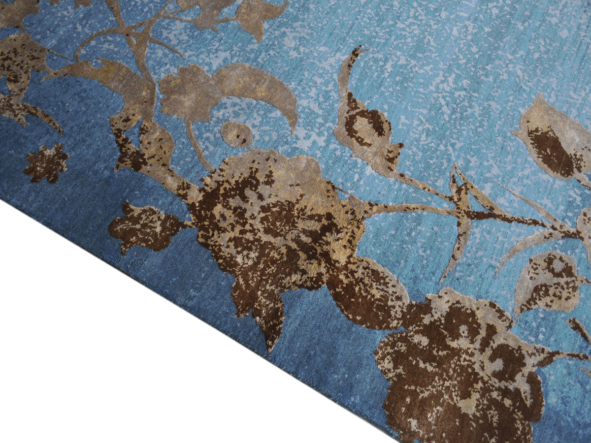 Contemporary Knotted Carpet, Exclusive Knotted Modern Carpet for Living Rooms