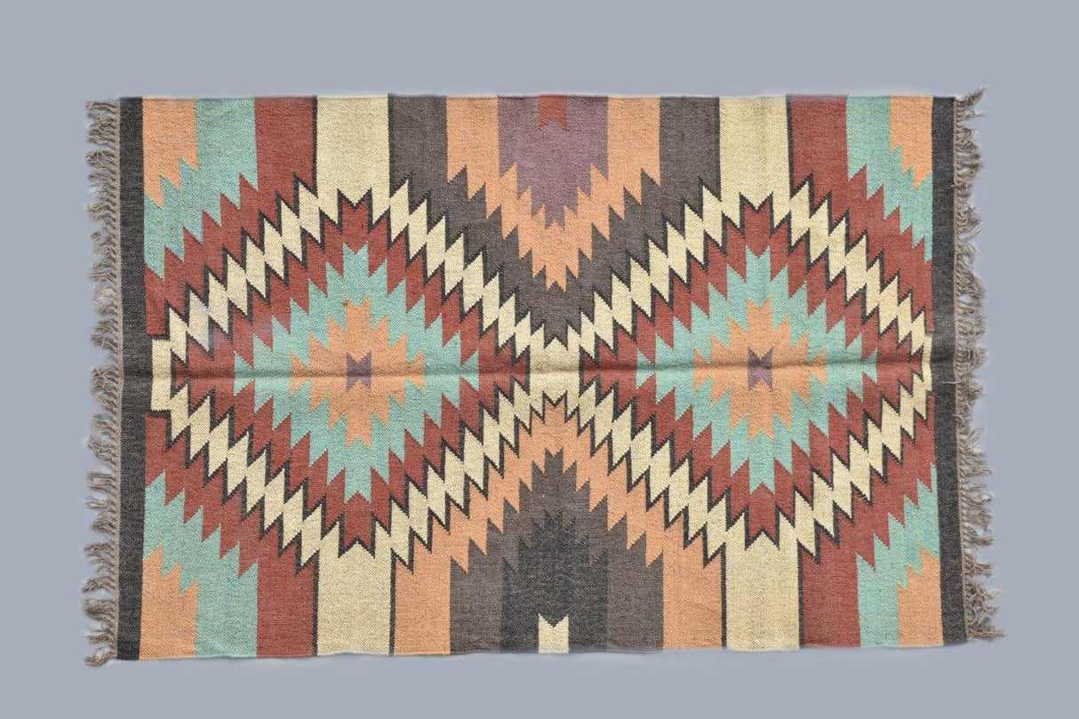 Natural Jute Kilim Dhurrie Rugs Handmade Home Decor Rug