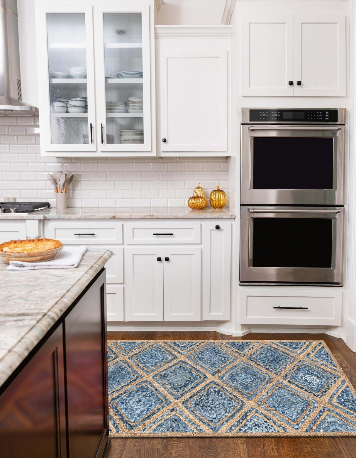 Hand Braided Jute Rug – Eco-Friendly Denim Braided Area Rug for Rustic Décor