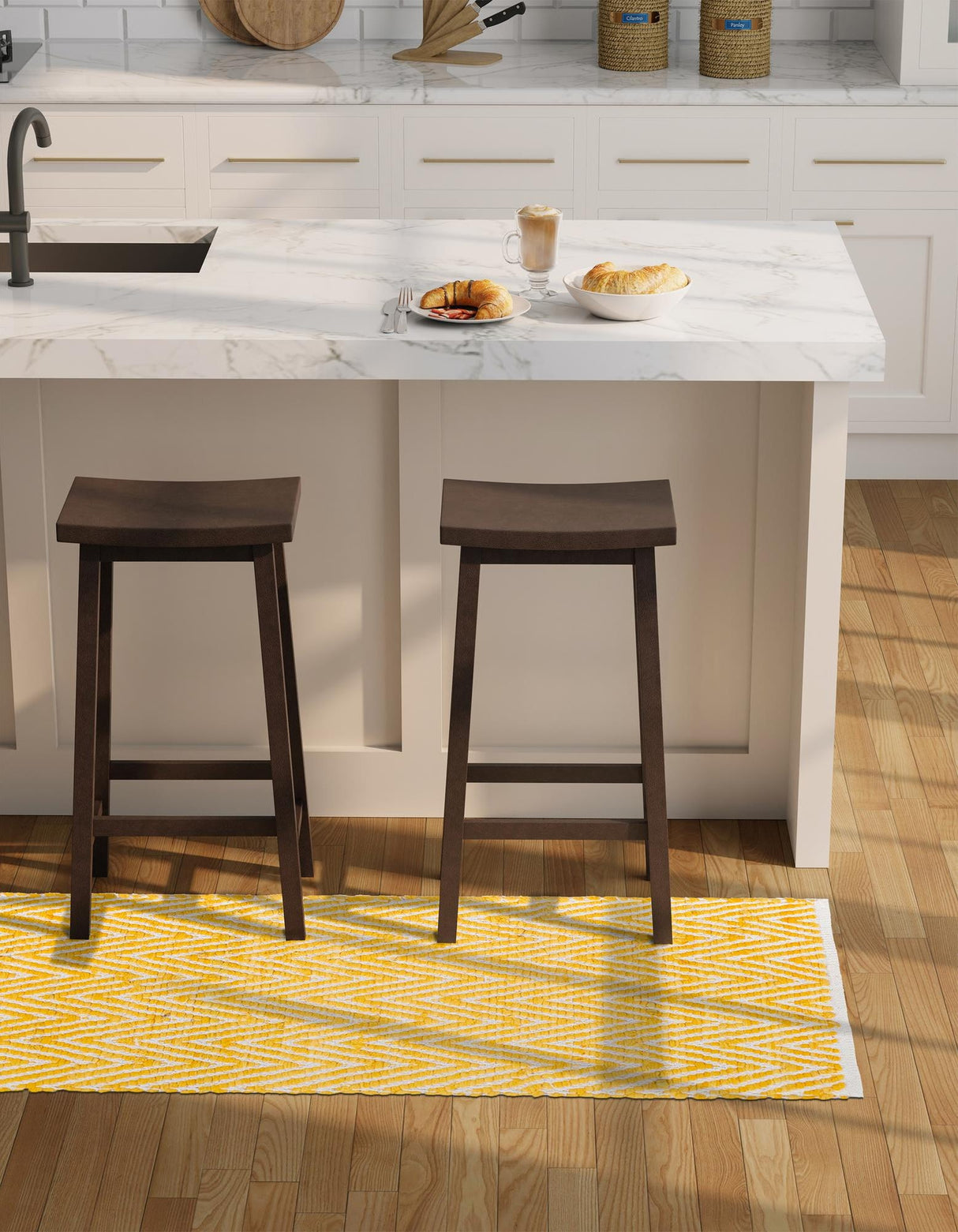 Indian Hand Braided Colorful Cotton Jute Rug