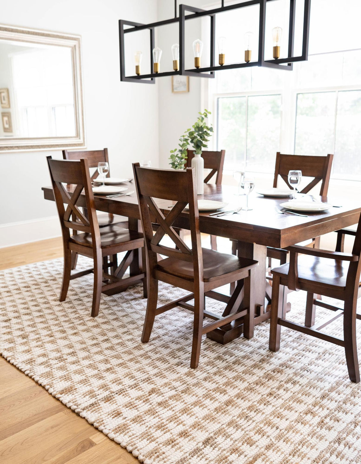 Hand Woven Cotton-Jute Rug, Sustainable Home Décor Rug