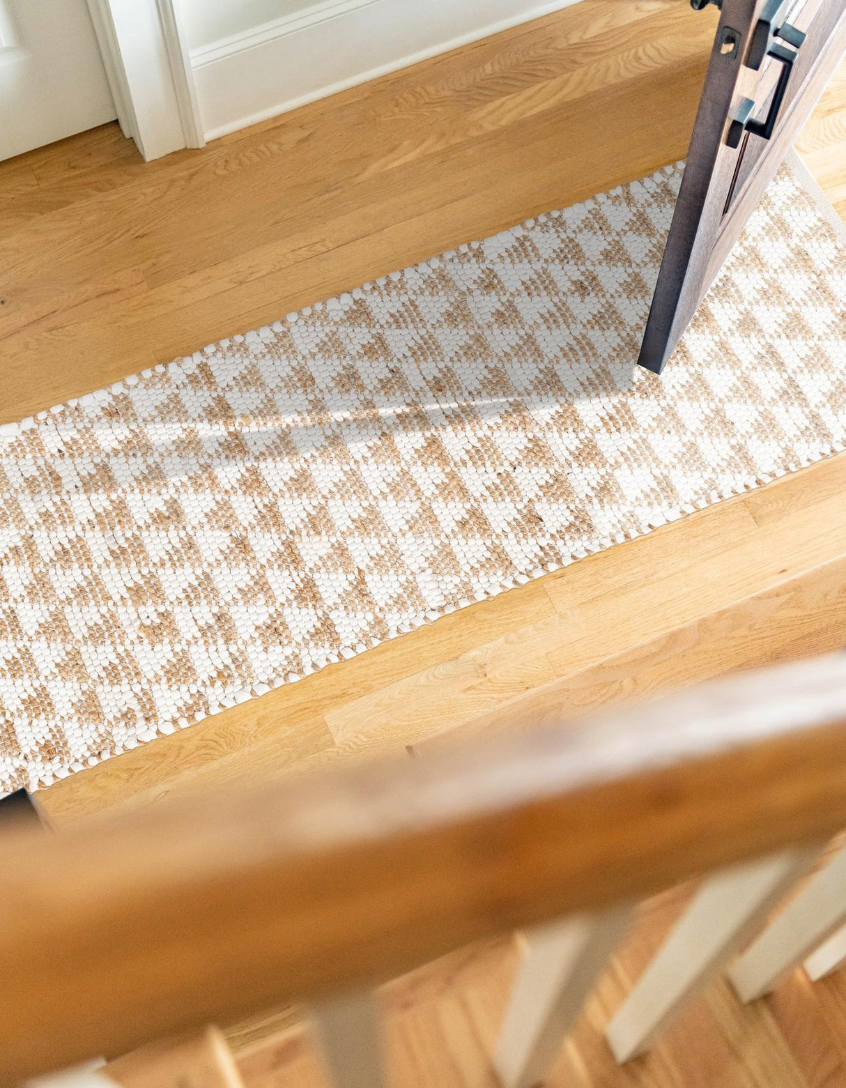 Hand Woven Cotton-Jute Rug, Sustainable Home Décor Rug