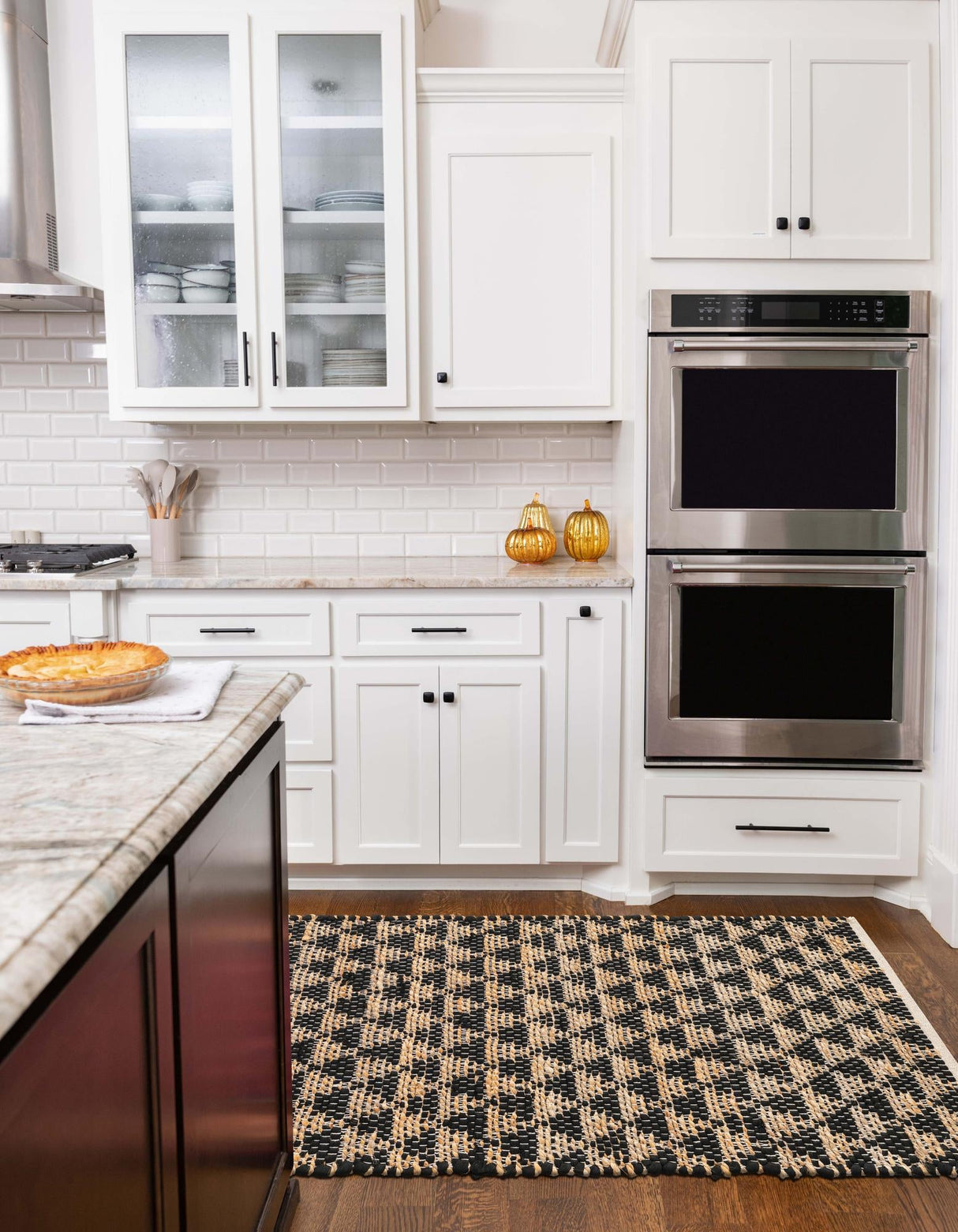 Hand Woven Cotton-Jute Rug, Sustainable Home Décor Rug