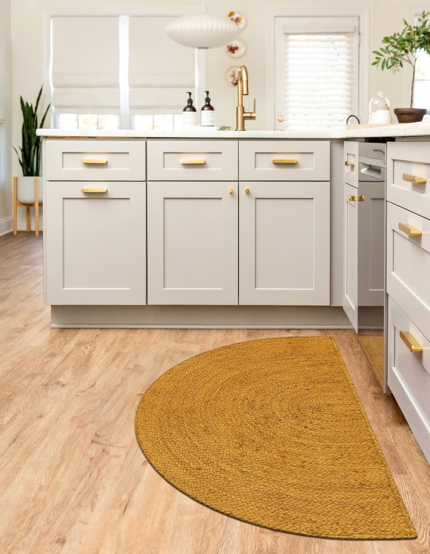 Hand Braided Jute Hearth Rug,Indoor Natural Jute