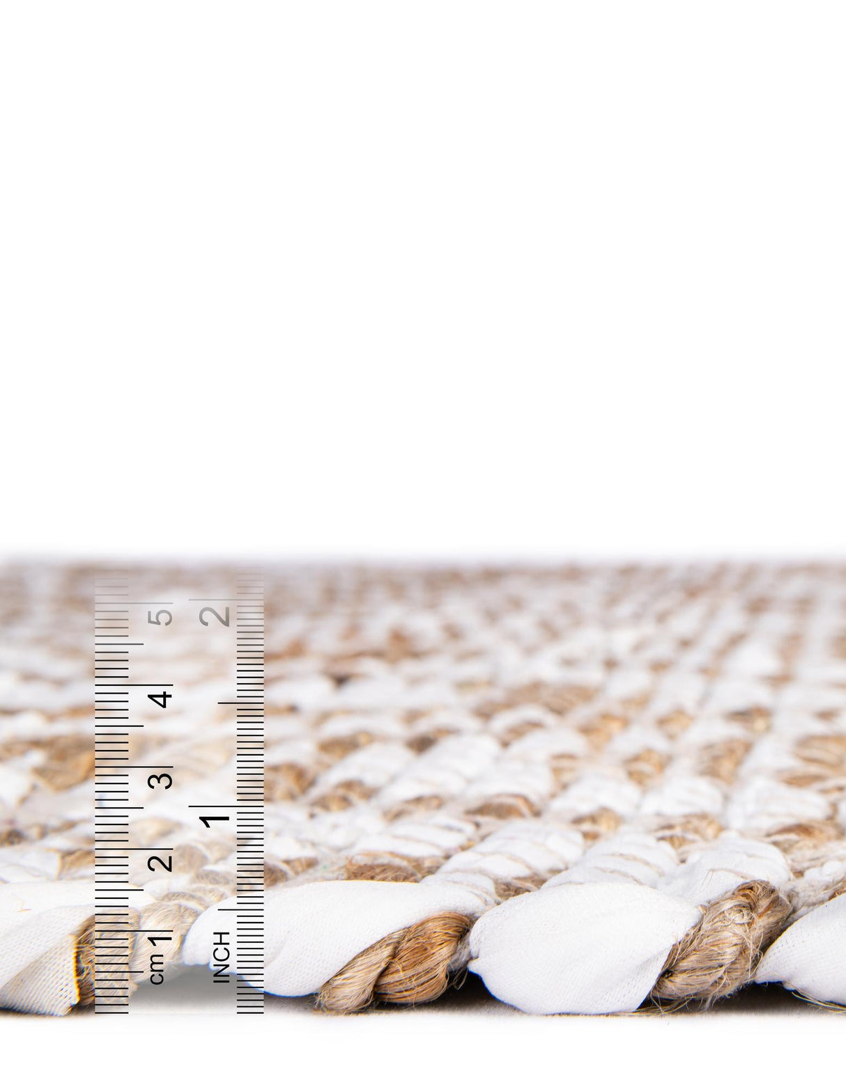 Hand Woven Chindi Jute Hearth Rug for Living Room