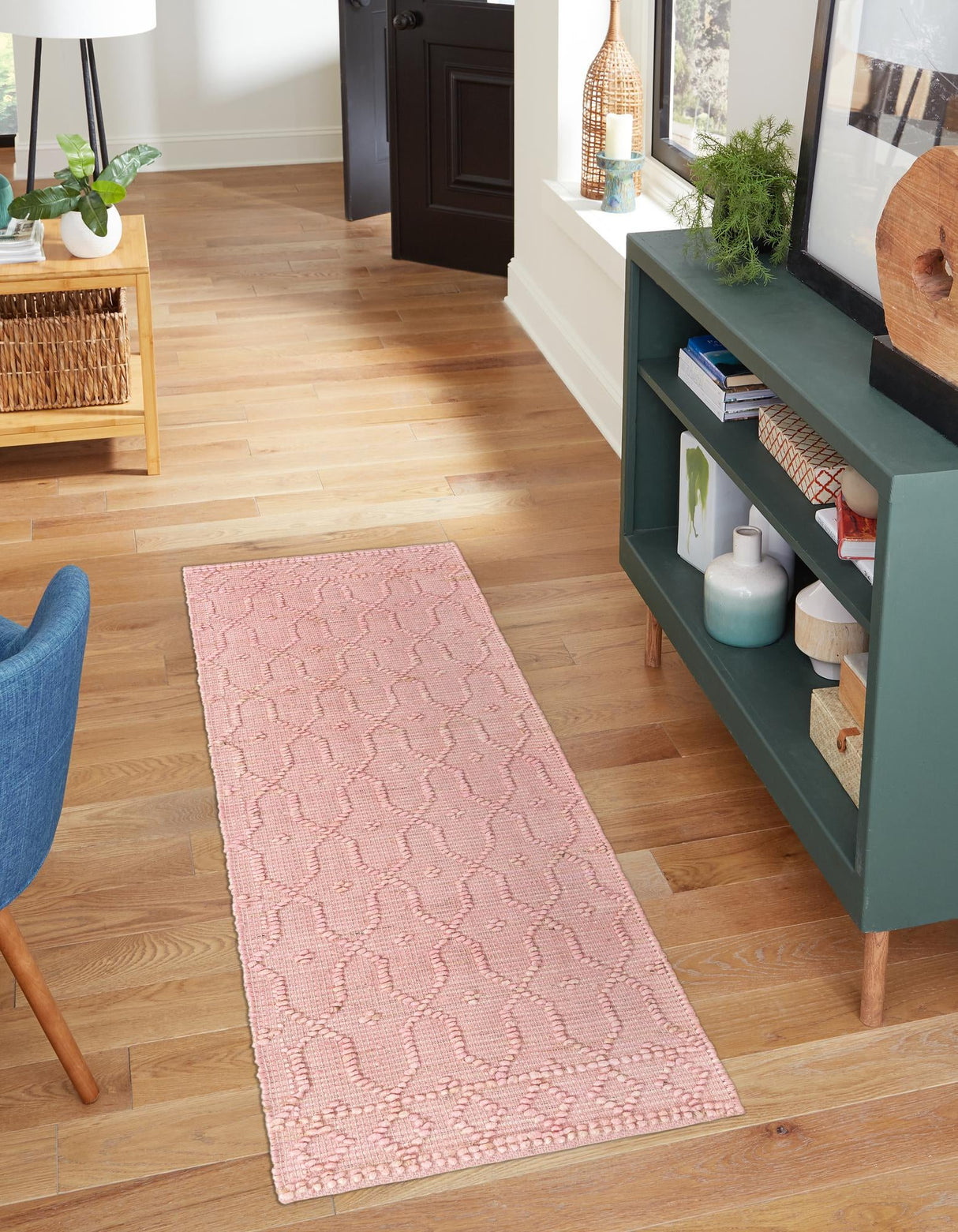 Hand Woven Larsa Colorful Hemp Jute Rug