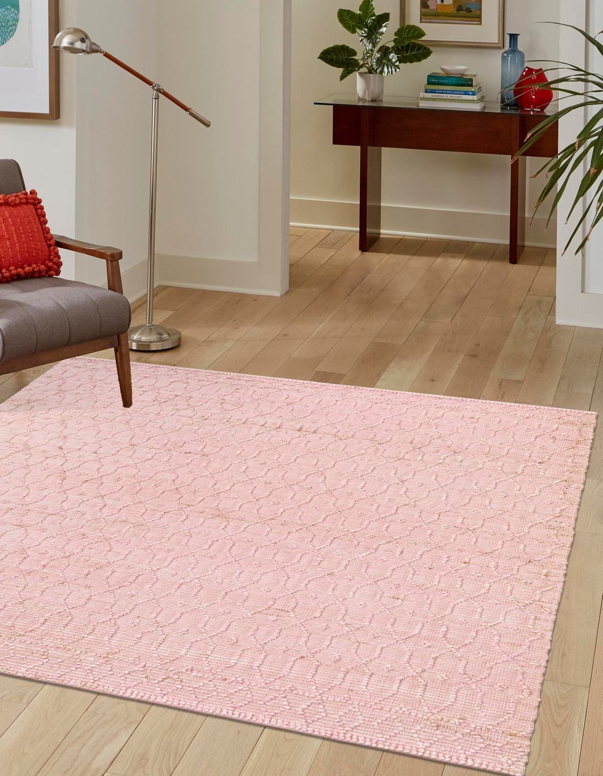 Hand Woven Larsa Colorful Hemp Jute Rug