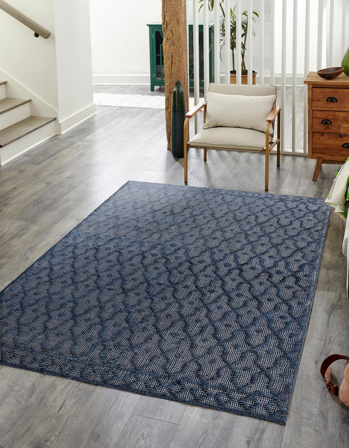 Hand Woven Larsa Colorful Hemp Jute Rug