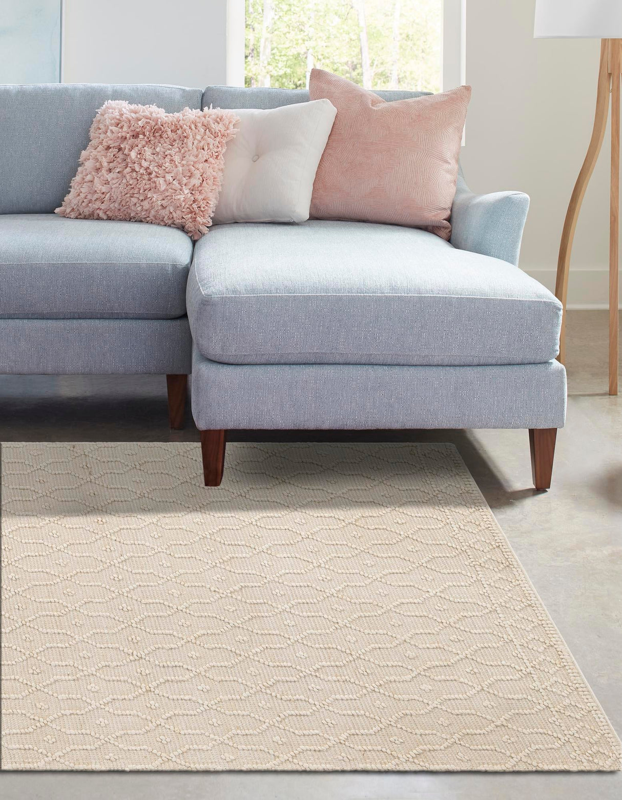 Hand Woven Larsa Colorful Hemp Jute Rug