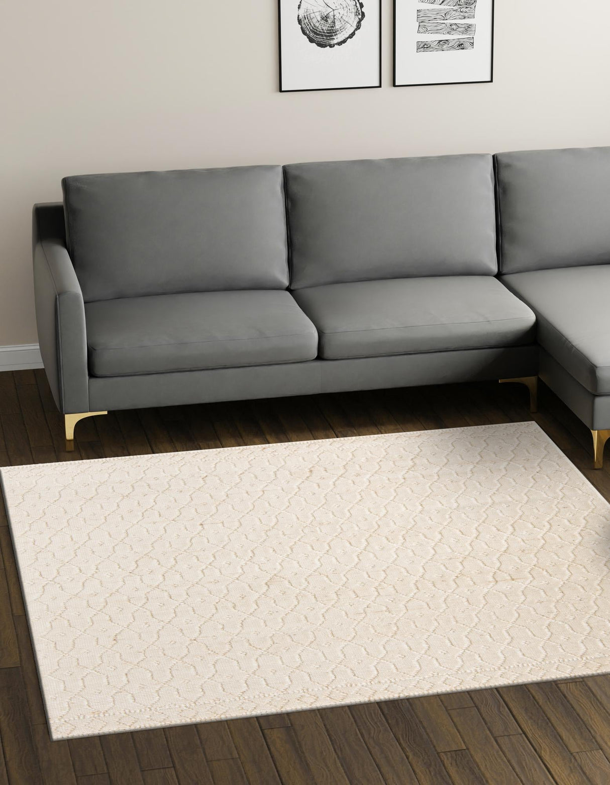 Hand Woven Larsa Colorful Hemp Jute Rug