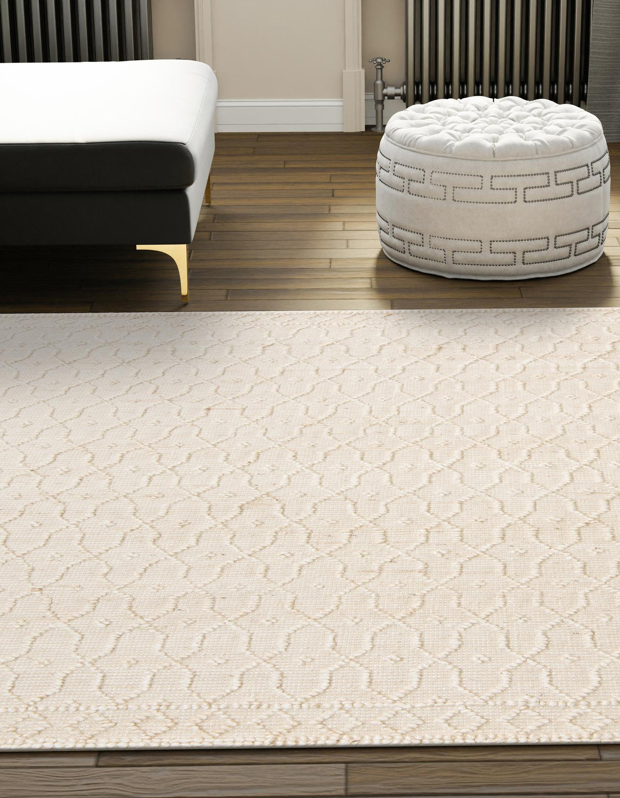 Hand Woven Larsa Colorful Hemp Jute Rug