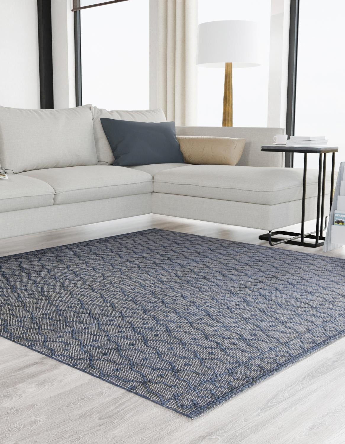 Hand Woven Larsa Colorful Hemp Jute Rug