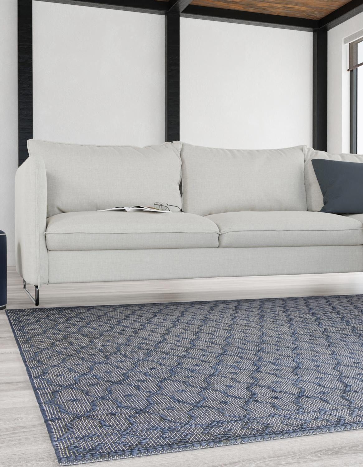 Hand Woven Larsa Colorful Hemp Jute Rug