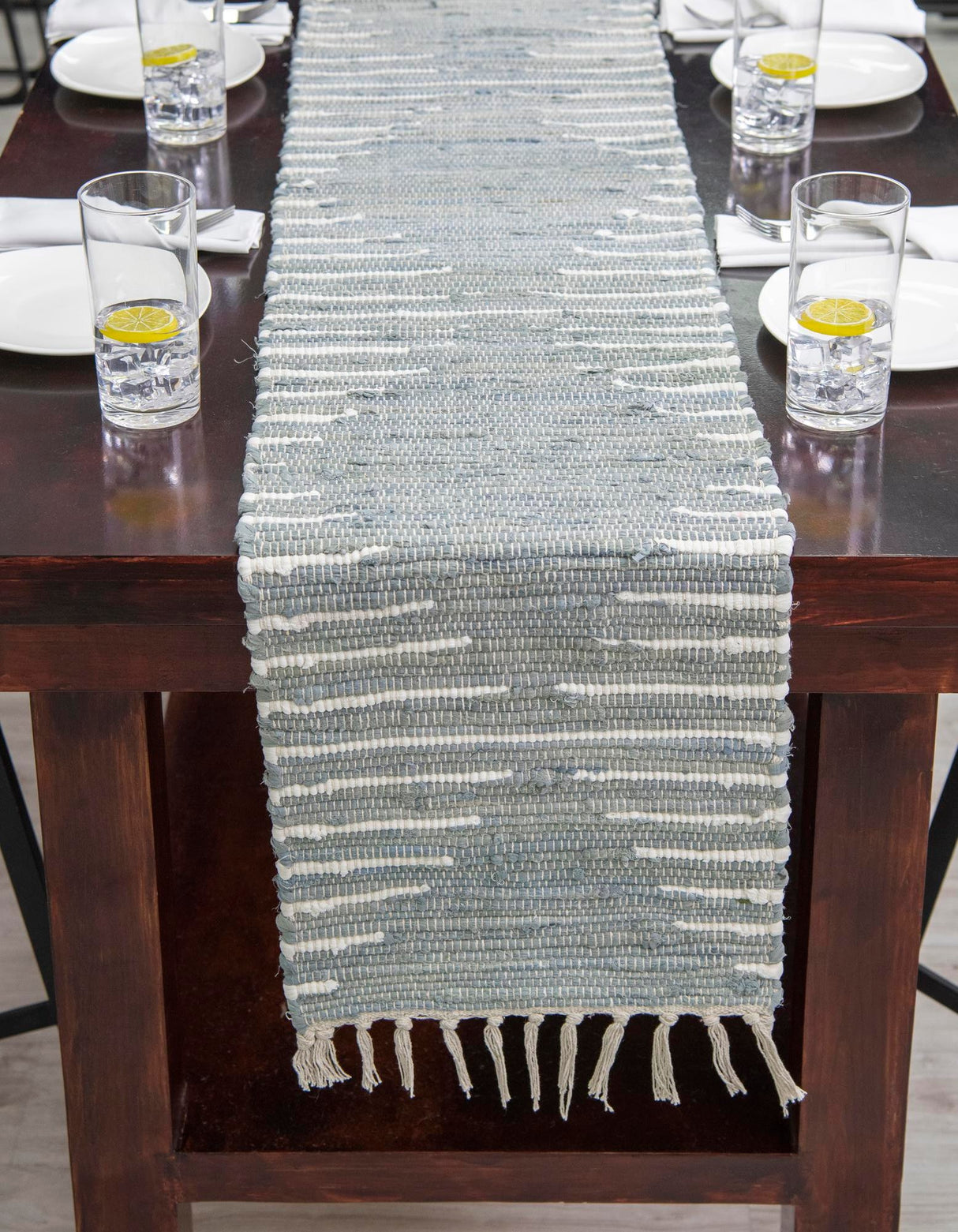 Hand Woven Chindi Cotton Table Runner