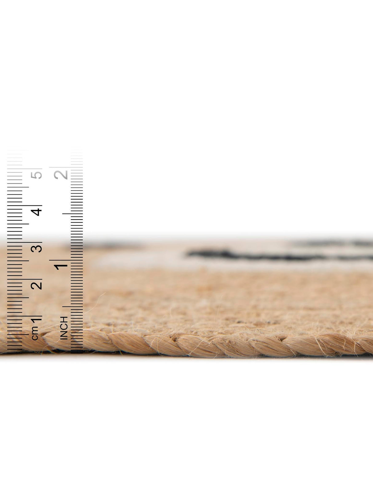 Round Jute Rug for Kids – Hand Braided Natural Rug for Nursery or Bedroom