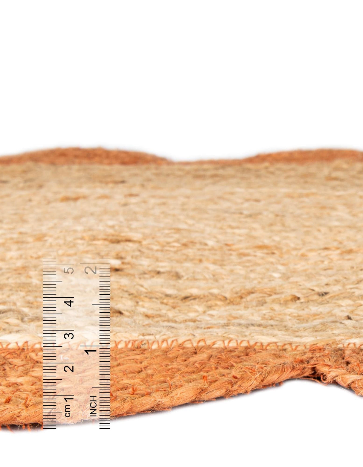 Hand Scallop Braided Jute Rug – Natural Fiber Rug with Decorative Edge