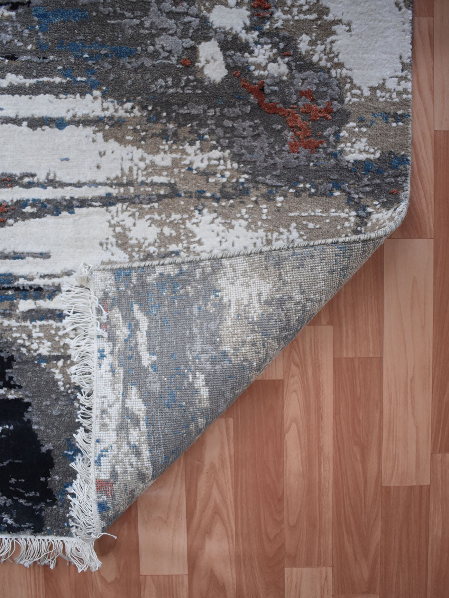 Hand Knotted Floor Carpet, Modern Design