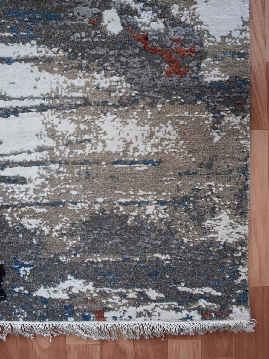 Hand Knotted Floor Carpet, Modern Design