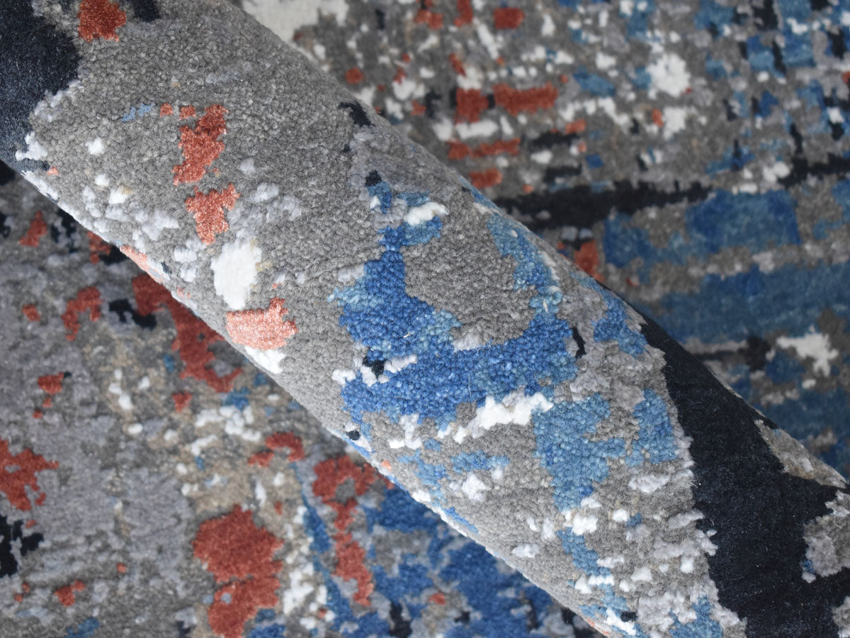 Hand Knotted Floor Carpet, Modern Design