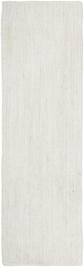 Natural door mat White jute braided