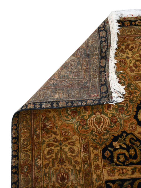 Hand Knotted Floor Carpet, Modern Design Hand Knotted Wool Carpet, Yellow -Black