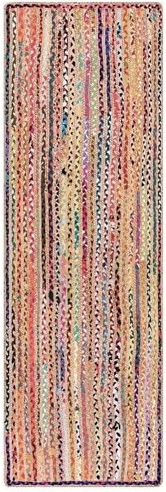 Multi Cotton & Jute Braided Jute Area Rugs
