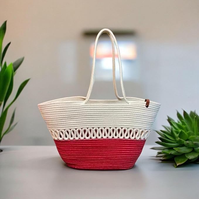 Hand Bag | large Tote Bag | Summer Bag | Bucket Bag | Basket Bag | Bamboo Tote