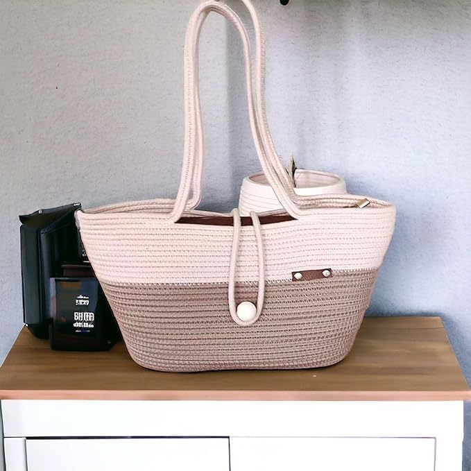 Hand Bag | large Tote Bag | Summer Bag | Bucket Bag | Basket Bag | Bamboo Tote