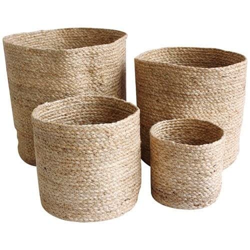 Jute Planter Pots/Storage Basket with handle for Bathroom Living Room