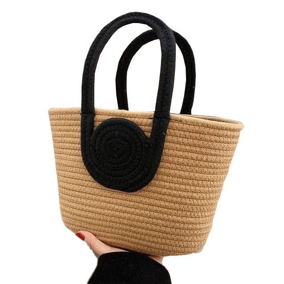 Hand Bag | Small Tote Bag | Summer Bag | Bucket Bag | Basket Bag | Bamboo Tote
