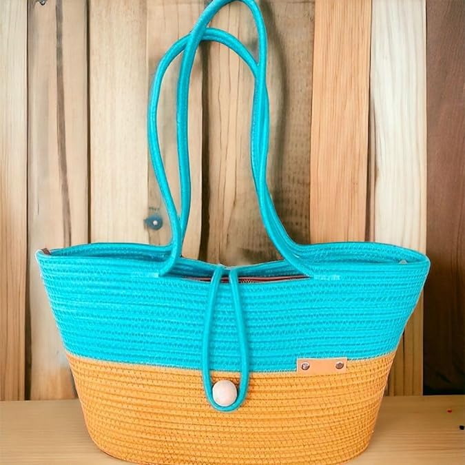 Hand Bag | large Tote Bag | Summer Bag | Bucket Bag | Basket Bag | Bamboo Tote
