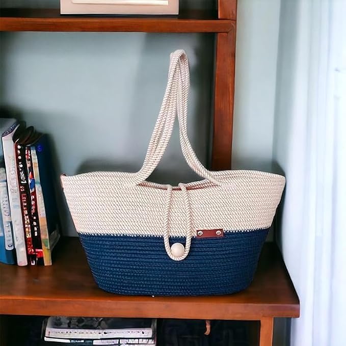 Hand Bag | large Tote Bag | Summer Bag | Bucket Bag | Basket Bag | Bamboo Tote