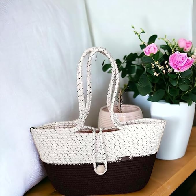 Hand Bag | large Tote Bag | Summer Bag | Bucket Bag | Basket Bag | Bamboo Tote