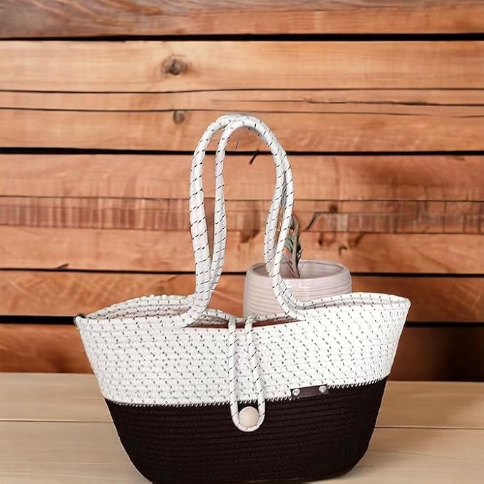 Hand Bag | large Tote Bag | Summer Bag | Bucket Bag | Basket Bag | Bamboo Tote