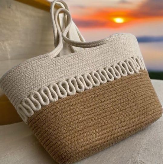 Hand Bag | large Tote Bag | Summer Bag | Bucket Bag | Basket Bag | Bamboo Tote